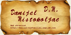 Danijel Mistopoljac vizit kartica